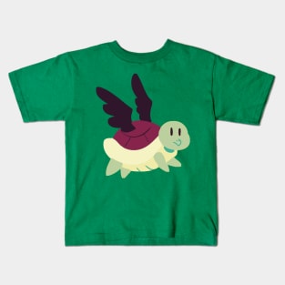 Black Winged Turtle Kids T-Shirt